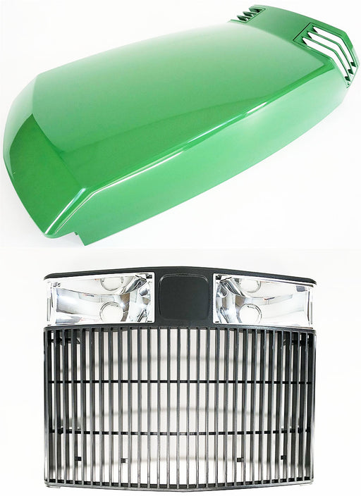 Hood and Grille Replaces John Deere AM132526 M110378 Fits LX172 LX176 GT242