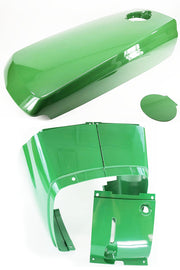 Hood with Fuel Door and Cowl Set Fits John Deere 4510 4610 4710 Compact Tractor