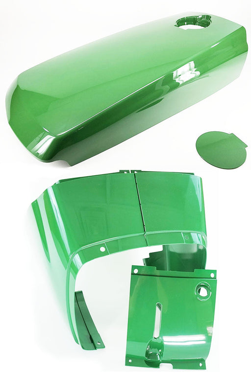 Hood with Fuel Door and Cowl Set Fits John Deere 4510 4610 4710 Compact Tractor